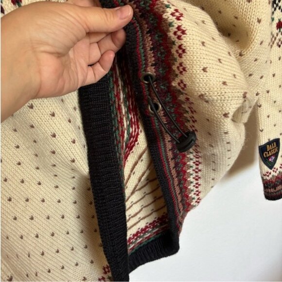 Dale of Norway Classic Faire Isle Apres Ski Quarter Zip Sweater 100% Wool Mens M - Picture 6 of 8